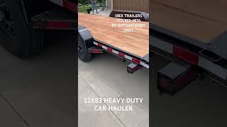 83”X22’ Heavy Duty Car Hauler! IBEX TRAILERS #trailer #custom #transport