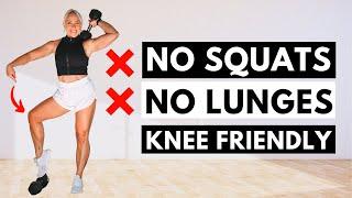 45 MIN KNEE FRIENDLY HIIT Workout with Weights | NO REPEAT