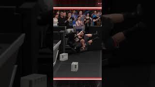 Roman Reigns speared Brock Lesnar through the barricade!