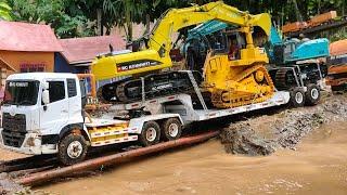 KIRIM 3 YUNIT RC ALAT BERAT KE TAMBANG BATU BARA ‼️RC TRUK QUESTER TRAILER RC XSAVATOR RC BULDOZER