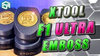 xTool F1 ULTRA - Embossing Tutorial, AI Images to 3D Coins and Working With Depth Maps!