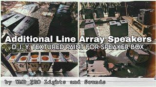 DIY LINE ARRAY BOXES and TEXTURED PAINT by UMD PRO