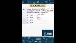 Cracking the Code of UPSC CSAT 2023 Q 47: Your Key to Success! #UPSC #CSAT2023 #examtips #aptitude