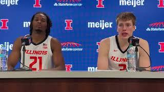 Penn State postgame: Illini players Morez Johnson Jr. and Ben Humrichous press conference