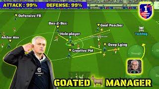 OP 4-1-3-2 (4-4-2)  Long Ball Counter Best Formation For Jose Mourinho eFootball 2025 