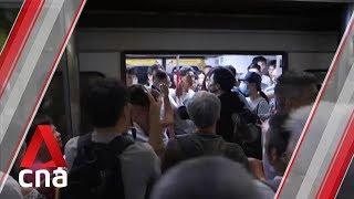 Protesters disrupt Hong Kong MTR train service