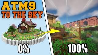 I Completed 100% of ATM9 Skyblock in One video.  Here's what happened..