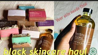 BLACK OWNED NATURAL SKINCARE? | herb n eden haul + review