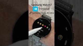 Samsung Galaxy Watch7 receiving a Telegram message #samsungwatch7