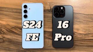 Samsung Galaxy S24FE vs iPhone 16 Pro