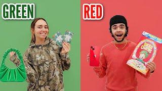 RED vs GREEN Shopping Challenge! *NO BUDGET*