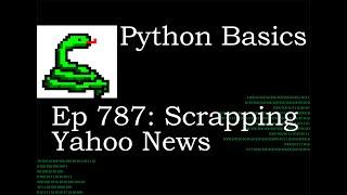 Python Basics Tutorial Web Scrapping Headlines From Yahoo News || BeautifulSoup