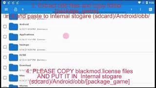 How to using blackmod.license