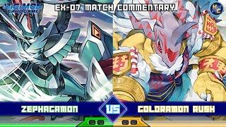 Zephagamon vs Goldramon Rush - EX-07 Matchplay Commentary