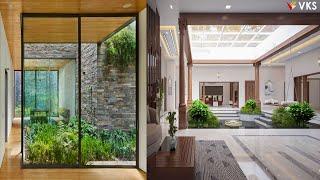 Courtyard House Design Ideas | Modern Courtyard House Indoor Garden | Small Courtyard House Interior