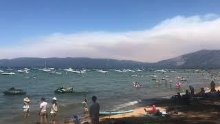 Jameson Beach or Camp Richardson Resort Beach at South Lake Tahoe in July 2021