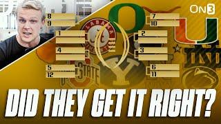 NEW College Football Playoff Rankings REACTION | Oregon, Ohio St, Texas, Colorado | What They MEAN?