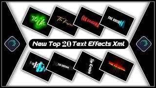 Top 20 alight motion text animation presets | 20 text xml | alightmotion preset download free