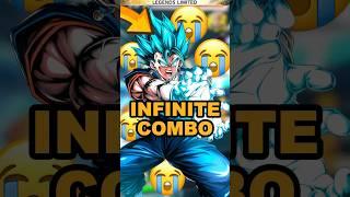 INFINITE COMBO WITH LF VEGITO BLUE  | #dblegends #dbl #dragonballlegends #dblshorts