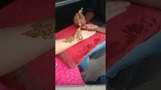 Fastest way to complete Mehandi Design #mehandi #mehndi #mehndidesign