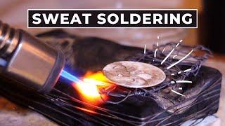 How to do SWEAT SOLDERING in jewelry making. Silversmithing for beginners