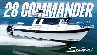 Seasport 28' Commander With Twin 300 Mercury's  - Complete Tour and Test Drive