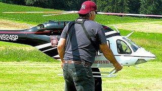 Massive Georgia State Patrol RC Turbine Helicopter Goes Airborne in Switzerland