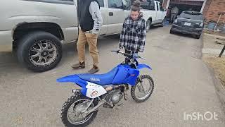 New Toy (Brothers Girlfriend) 2006 Yamaha TTR 90cc Pit Bike Start Up And Test Run