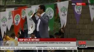 Cnn Türk HDP Bitlis Mitingi  Selahattin Demirtaş  #DemirtasBitliste