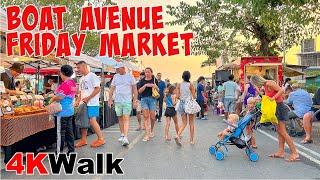 Exploring the Vibrant Boat Avenue Friday Night Market in Phuket - 4K Virtual Walking Tour