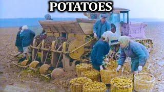 Planting and Harvesting Potatoes at a Soviet Collective Farm, Early 1970s #ussr