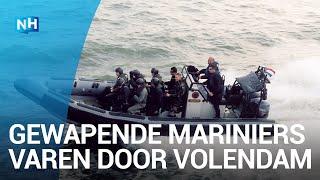 Schrikken in Volendam: Korps Mariniers doet onaangekondigde oefening