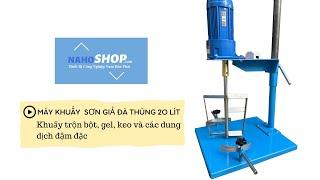 Máy khuấy sơn bột giả đá thùng 20 lít | Máy khuấy Nam Hòa Phát