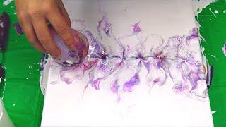 (540) Balloon dip and Webbing ~ Fluid art painting ~ #StayCreative ~ Fiona Art