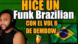 HICE UN FUNK BRASILERO CON EL DRUM KIT DE DEMBOW VOL 6 FT LOMIEL | ACI2DALEAPLAY 