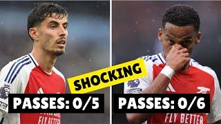 Havertz & Timber Completed 0 Passes in 90 Minutes During Arsenal's 2-2 Draw vs Manchester City