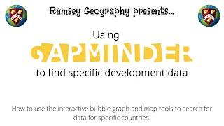 Gapminder - Finding Specific Data