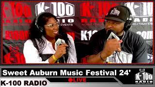 K-100 Radio with Kenu at Sweet Auburn Music Festival