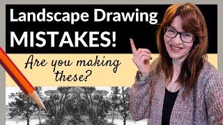 Landscape Drawing Tutorial (Avoid these 20 Beginner MISTAKES!)