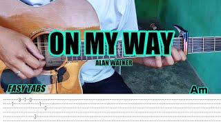 On My Way - Alan Walker x PUBG - Fingerstyle Guitar (Tabs) Chords