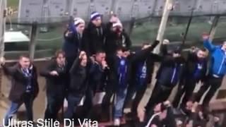 Ultras Salernitani Insieme Ai Gemellati Degli Ultras Dello Schalke 04. Salernitana-Perugia. Serie B.