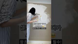 셀프페인팅 하다가 돌돌이까지 꺼내버린그래도 성..성공!! #셀프인테리어 #셀프페인팅