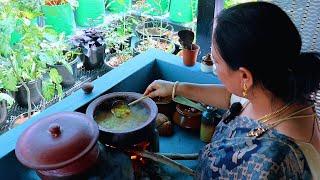 TRADITIONAL LUNCH SAMBAR FISH FRY | Traditional Cooking | Sambar | Fish Fry