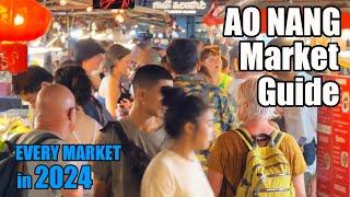 AO NANG MARKET GUIDE: ALL THE  NIGHT MARKETS n LOCAL MARKETS 2024. KRABI THAILAND STREET FOOD