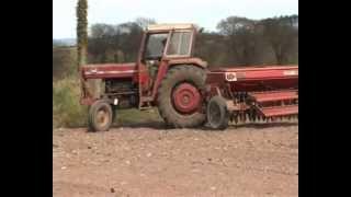 Massey Ferguson 188 drilling with MF 30