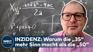 Mathematik-Professor erklärt die Berechnung des Inzidenz-Wertes | WELT INTERVIEW