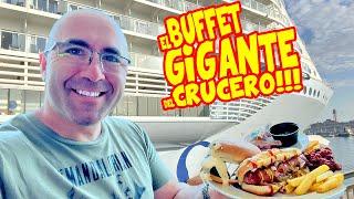 Como es el BUFFET GIGANTE del CRUCERO MÁS GRANDE del MUNDO 2022!! - Wonder of the Seas