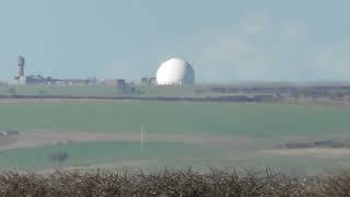 Yorkshire Chris Films Distant Golf Ball Remote Radar Head at Staxton Wold