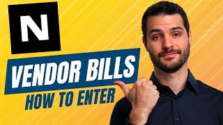 How to Enter Vendor Bills in NetSuite