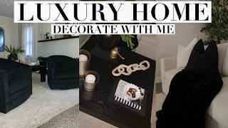 HOME MAKEOVER! WALMART LUXE DECOR | LUXURY MODERN BARREL CHAIRS|DECORATE WITH ME| LUXE LOOK FOR LESS